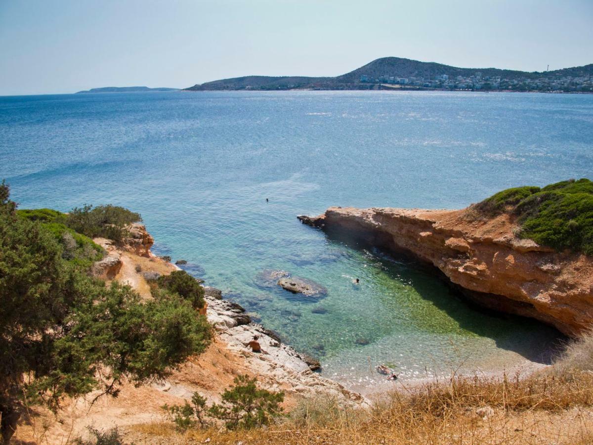 Outstanding Panoramic View, 10΄ Beach, 20΄ Airport Olimbos 외부 사진