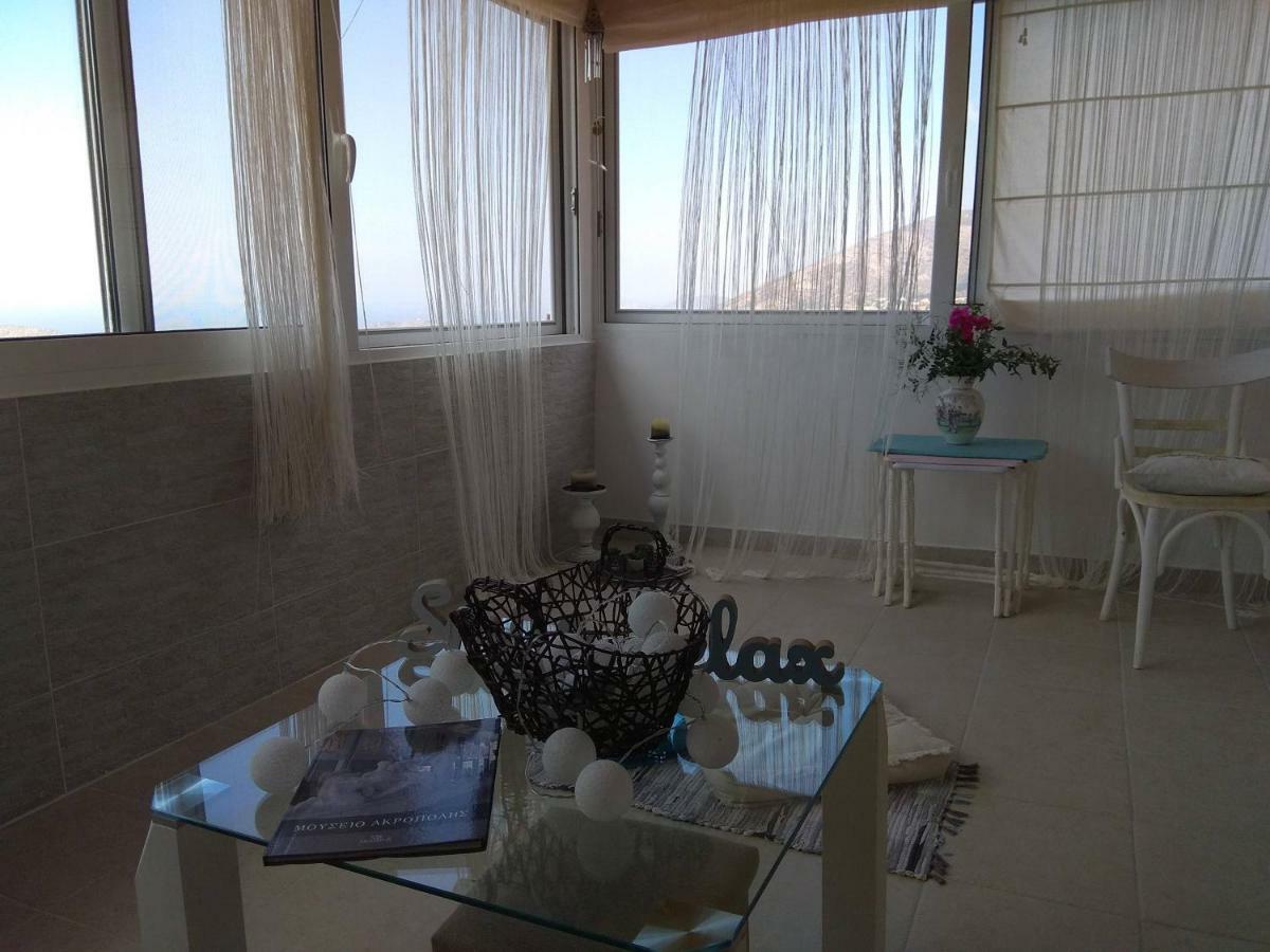 Outstanding Panoramic View, 10΄ Beach, 20΄ Airport Olimbos 외부 사진