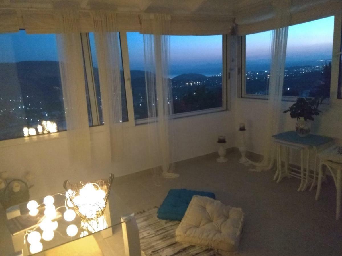 Outstanding Panoramic View, 10΄ Beach, 20΄ Airport Olimbos 외부 사진